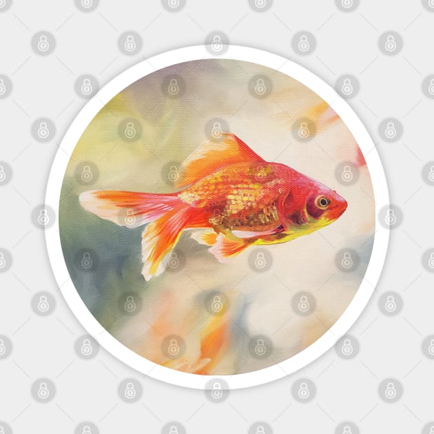 Goldfish painting Magnet by EmilyBickell